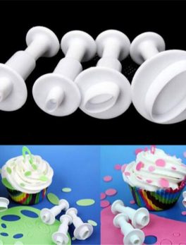 24 Pcs Cookie Cutters, Fondant Cake Cookie Plunger Cutter, Mini Plastic  Biscuit Plunger Fondant Decorating Mold,  Heart/square/oval/circular/star/diamo